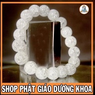 SOWING DUYEN DUONG KHOA SHOP white snowflake agate stone chain bracelet
