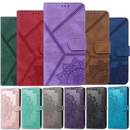 [Woo Fashion Case] กระเป๋าสตางค์ลายแมนดาลาเคสแบบฝาพับสำหรับ iPhone 13 Mini 12 11 Pro Max 10 XR X XS 6S 7 8 Plus SE 2020 2022ฝาปิดหนังตั้งเป็นฐานได้