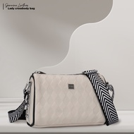 Túi đeo vai đi làm túi đeo chéo nữ phom mềm họa tiết nổi da bò thật IDIGO FB1 - 5062