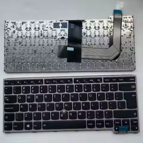 New US English For IBM Thinkpad YOGA14 YOGA460 NoBacklight Silver NoWith Point Stick Notebook Laptop