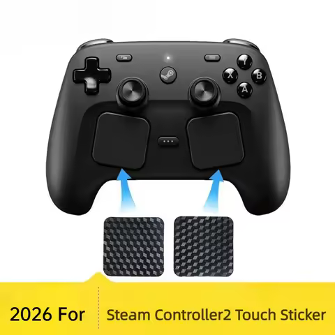 2PCS Carbon Fiber Stickers for Steam Controller 2 Touchpad Protective Skin Dustproof Sticker for Ste