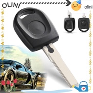 OLINI Car Key Shell, Uncut Blade HU66 HU162T Blade Transponder Key,  ABS Blank Key Car Key  for VW V