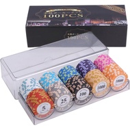 【Direct from Japan】Casino chips Bring you an authentic poker experience 10 types 1.5.10.25.50.100.50