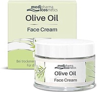 Medipharma Cosmetics Face Cream for normal &amp; dry Skin | Daily Moisturizing Facial Lotion for Women &amp; Men | Dry Sensitive Skin Care | Paraben-Free, Olive Oil, Vitamin A, Vitamin E (50ml)