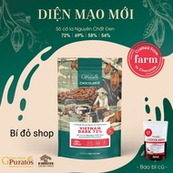 1kg socola sô cô la chocolate nguyên chất Đen 72% Puratos - Bí đỏ shop Bao bì Nguyên liệu dụng cụ là