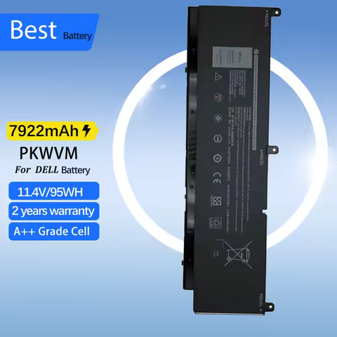 95WH PKWVM L aptop Battery For DELL Precision 7550 7560 7750 7760 Series P44E P93F C903V CR72X 17C06
