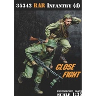 GK 1/35 Resin Model Vietnam War-Infantry White Model 1369R ของเล่นตุ๊กตาทหารยุคสงครามเวียดนาม รุ่น M