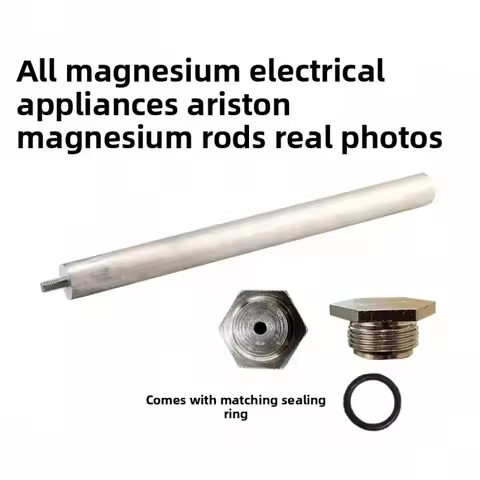 Magnesium Rod Drain Port Descaling Rod Heating Tube Anode Rod Compatible with Ariston Electric Water