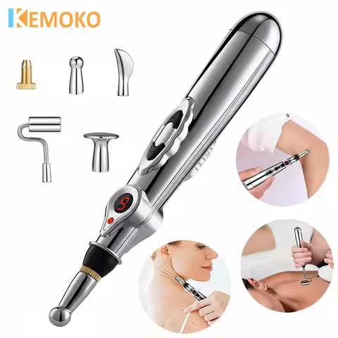 Electronic Acupuncture Pen EMS Muscle Stimulator Tens Point Massager Therapy Massage Pen Meridian En