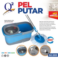 Magic Mop alat pel lantai 360 derajat Q2 633 - Q2633 floor mop Q2 / magic mop alat pel floor