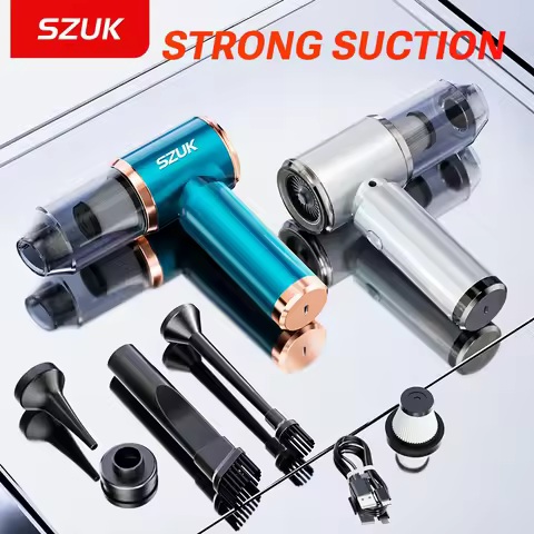 SZUK Portable Car Vacuum Cleaner Powerful Wireless Vacuum Cleaner Strong Suction Handheld Mini Vacuu