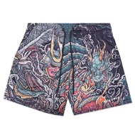 FASHION CASUAL STREETWEAR KINETIC KINGS MESH SHORTS SHOGUN DRAGON