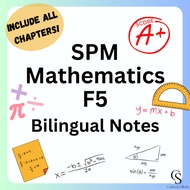 📚2025 [PDF/E-book] SPM Mathematics F5 Bilingual Notes Nota Matematik Dwibahasa