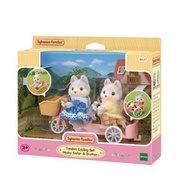 SYLVANIAN FAMILIES Sylvanian Family TANDEM CYCLING SET -HUSKY