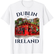 Men's cotton T-shirt Dublin Ireland Souvenir Irish Pub Temple Bar Style Celtic T-Shirt