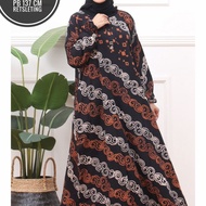 gamis batik kombinasi