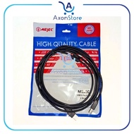 WHOLESALE Mejec USB 2.0 3 Meter Hi-Speed 480Mbps Printer Cable - Black