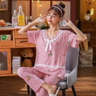 baju tidur womens pyjamas seluar tidur wanita piyama women set wear baju tidur plus size 睡衣女夏 cute p