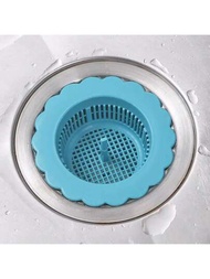 1 Pieza Filtro Para Fregadero De Cocina / Atrapapelos Para Desagüe De Baño, Adecuado Para Un Diámetro De Desagüe De 2.15 Pies A 3.54 Pulgadas (5.5cm-9cm), Aplicable A Baño / Cocina / Lavabo, Filtro Portátil De Pelo Y Basura.