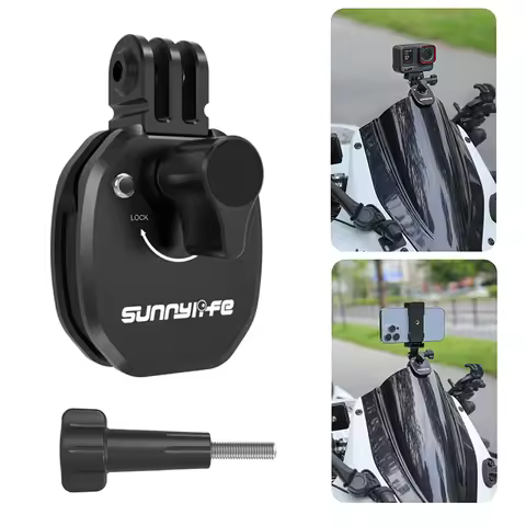 Motorcycle Windshield Camera Mount for GoPro Hero 13 12 11 Motorcycle Windshield Clamp for DJI Actio