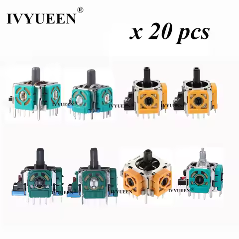 IVYUEEN 20 PCS 3D Analog Thumb Sticks Sensor Module Potentiometer for PlayStation 5 4 PS5 PS4 Contro