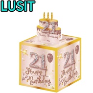 LUSIT Money Roll Gift Box, 16th/18th Money Bouquet Birthday Pull-Out Money Gift Box, Creative with C