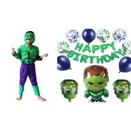 hulk costume mulse for kids 2-8yrs