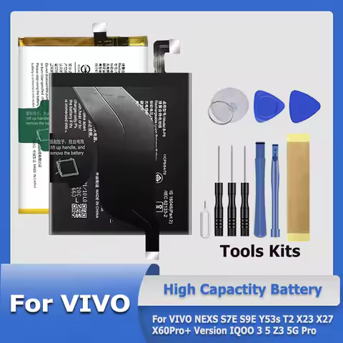 B-O2 B-K7 B-G5 B-P6 B-P7 B-Q7 B-Q1 B-P8 B-E6 Battery For VIVO NEXS S7E S9E Y53s T2 X23 X27 X60Pro+ V