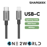 Shargeek SL101 MFI USB-C to Lightning Braided Cable 1.2m