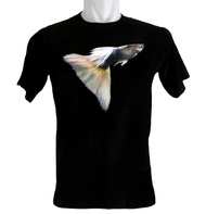 Kaos Ikan Guppy Sirip Putih