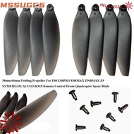 MSSUGYL Folding Propeller Blades, 58mm/66mm Black Remote Control Drone Parts, Plastic Universal Quad
