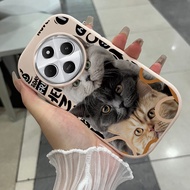 Case For Xiaomi Redmi 14C 4G 14C 5G A4 5G 14R 5G POCO C75 5G M7 5G Shockproof Round And Fat Cat Phon