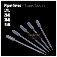 1 pcs plastic dropper pipette 1ML/ 2ML 3ML/ 5ML