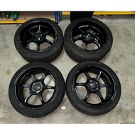 Original Yokohama Advan Racing RGD RG-D JDM Sport Rim 17” Staggered Honda Accord Euro R JDM made in 