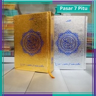 Buku Kitab Al Quran cover Emas ukuran A6 Hard Cover