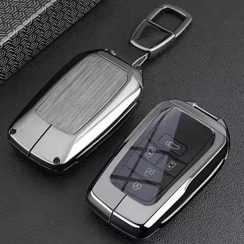 Premium Zinc Alloy Key Cover Case for Toyota Granvia/Alphard/Sienna/Vellfire - Protective Key Fob Sh