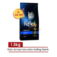 Thức Ăn Mèo Lớn Reflex Plus Vị Cá Hồi Gói 1.5kg - Reflex Plus Adult Cat Food Salmon - Giúp lông bóng