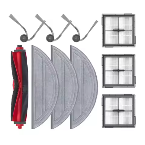 -A43I Main Side Brush Filter Mop Set Of 10PCS Replacement Parts For Roborock Q10 S5/Q10 S5+ /Q10V/Q1