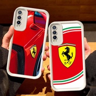 White Casing for VIVO Y20 Y20i S1 Y12s Y83 Y11s Y20s V15 Y400 Y66 Pro V17 V19 NEO S43 Ferrari