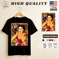 [Cod] High Quality Frida Kahlo Art Print T Shirt Unisex Milk Silk Tee Fashion Graphic Top For Men Wo