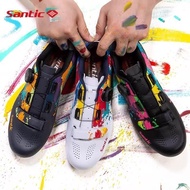 A-T💝SanticSantic Lock Shoes Road Bike Riding Shoes20New Cycling Shoes Cycling Shoes Men's and Women's Picasso LNZ9