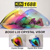 BOGO L33 CRYSTAL VISOR-INDEX HELMET / SUPER INDEX HELMET /XDOT G518/ SWAN