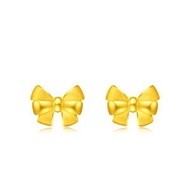 周大福 - 蝴蝶結999.9黃金耳環（約0.042両）