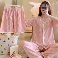 3in1 New Korean Cute Shorts Pajama Terno Sleepwear for Women #1