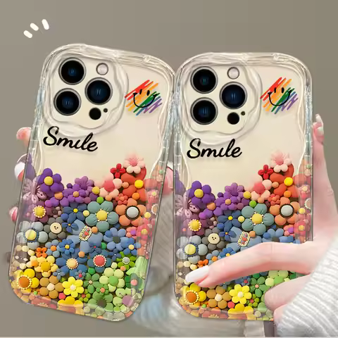 Flower Smiles Case For Realme Note 50 60 C53 C21 C21Y C25Y C55 5 6 7 Pro 5i 6i C35 C33 C31 C61 C11 C