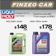 Liqui Moly Molygen 5W30 / High Tec / Top Tec 5W40 Servicing Package Carros Centre