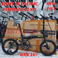 Folding PACIFIC ANALOG 3.0 10speed CROME CHIROMOLLY Folding Bike 16inch PACIFIC VITO LITE 12speed