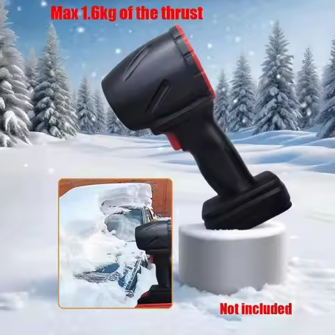 64mm 1100W Air Gun Turbo Jet Fan Violent Fan Car Wash Snow Removal Air Dryer for Makita/DeWalt/Milwa