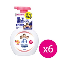 日本獅王趣淨洗手慕斯250ml-清新果香*6瓶
