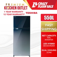 Toshiba 550L 2-Doors Refrigerator GR-HG55MDZ (GG)  Peti Sejuk | Peti Ais | 冰箱 | 冰橱